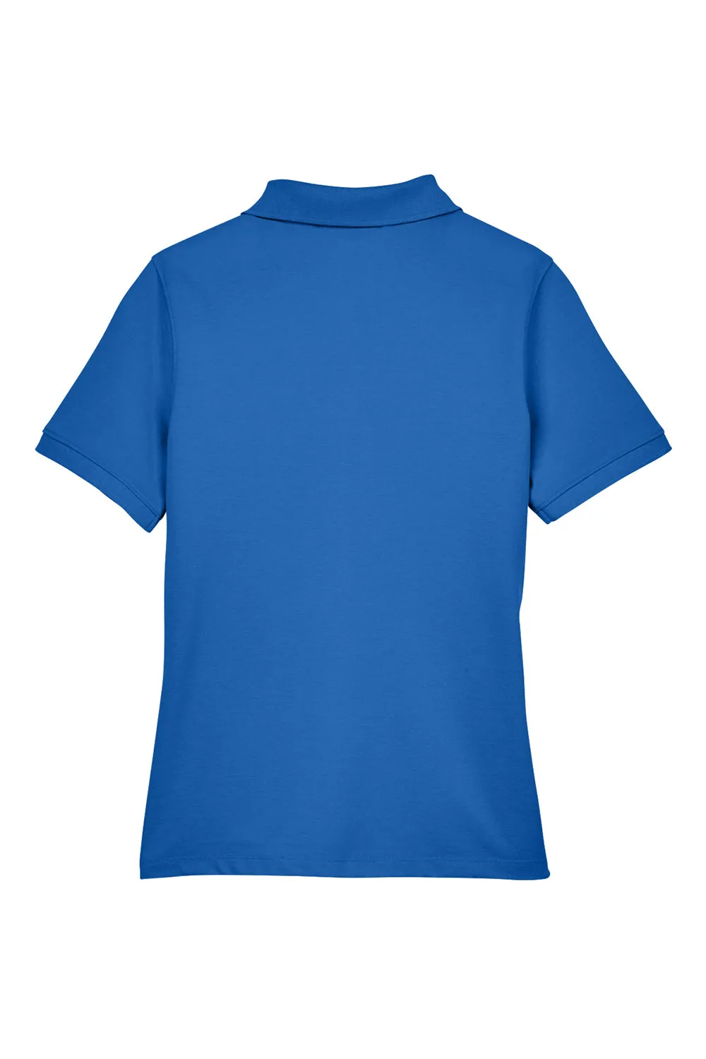 Harriton Womens Easy Blend Wrinkle Resistant Short Sleeve Polo Shirt - True Royal Blue
