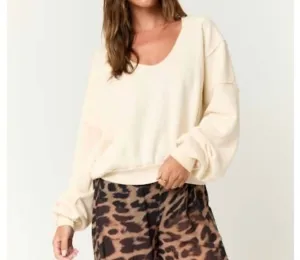 Hazel Sweatshirt In Ceramic