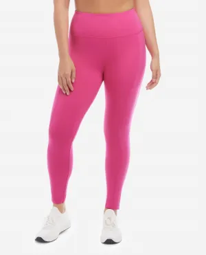 High Rise Bonded Leggings In Luminous Pink