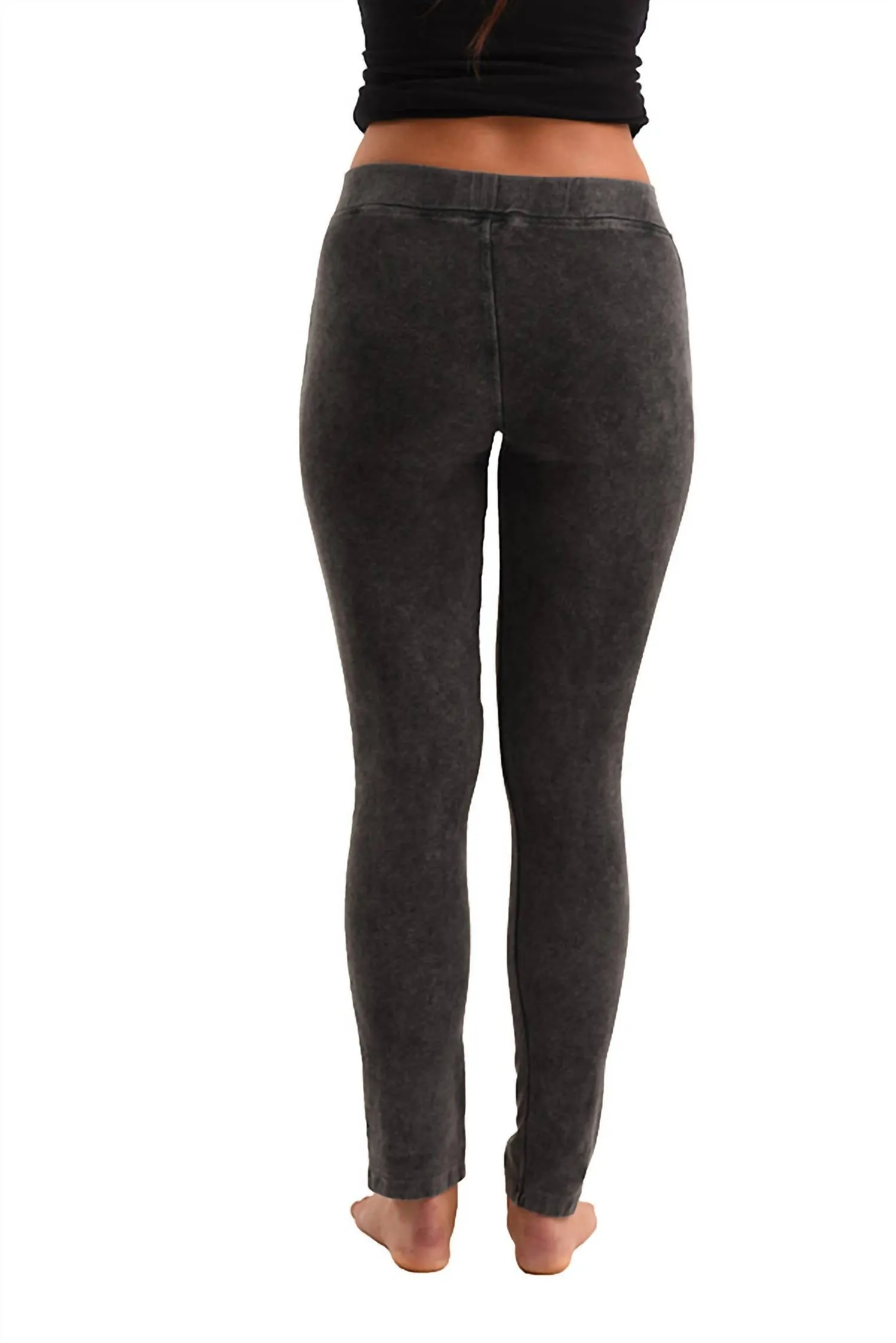 High Rise Jegging In Charcoal