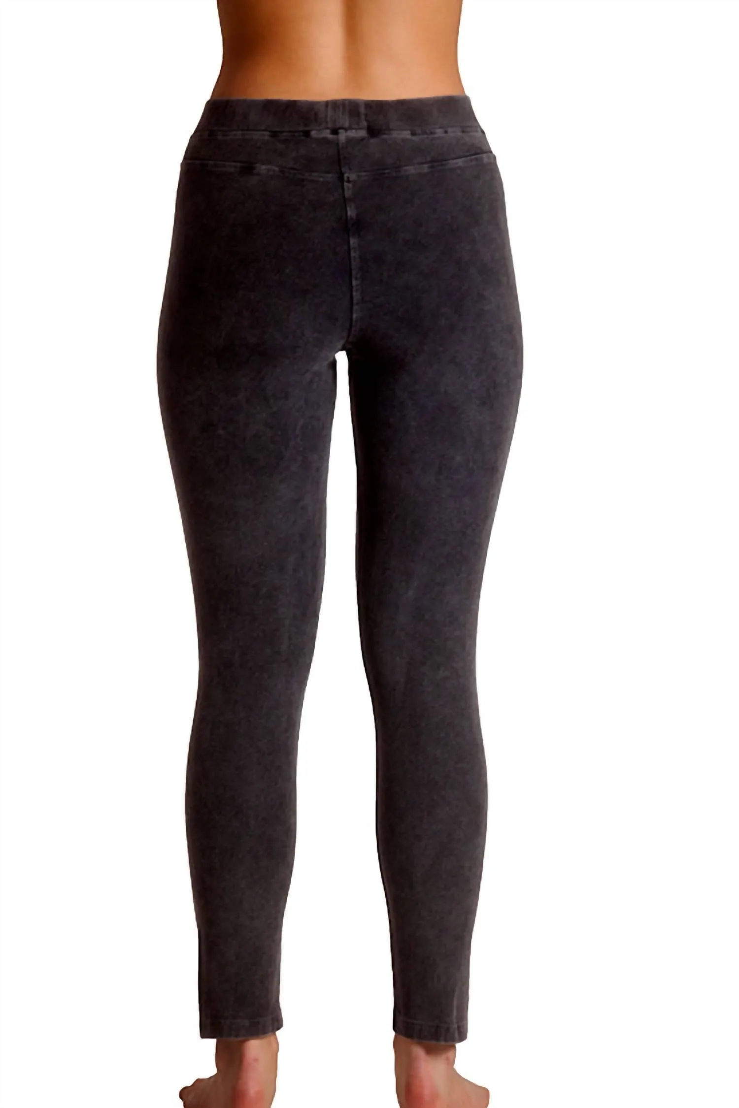 High Rise Jegging In Dark Charcoal