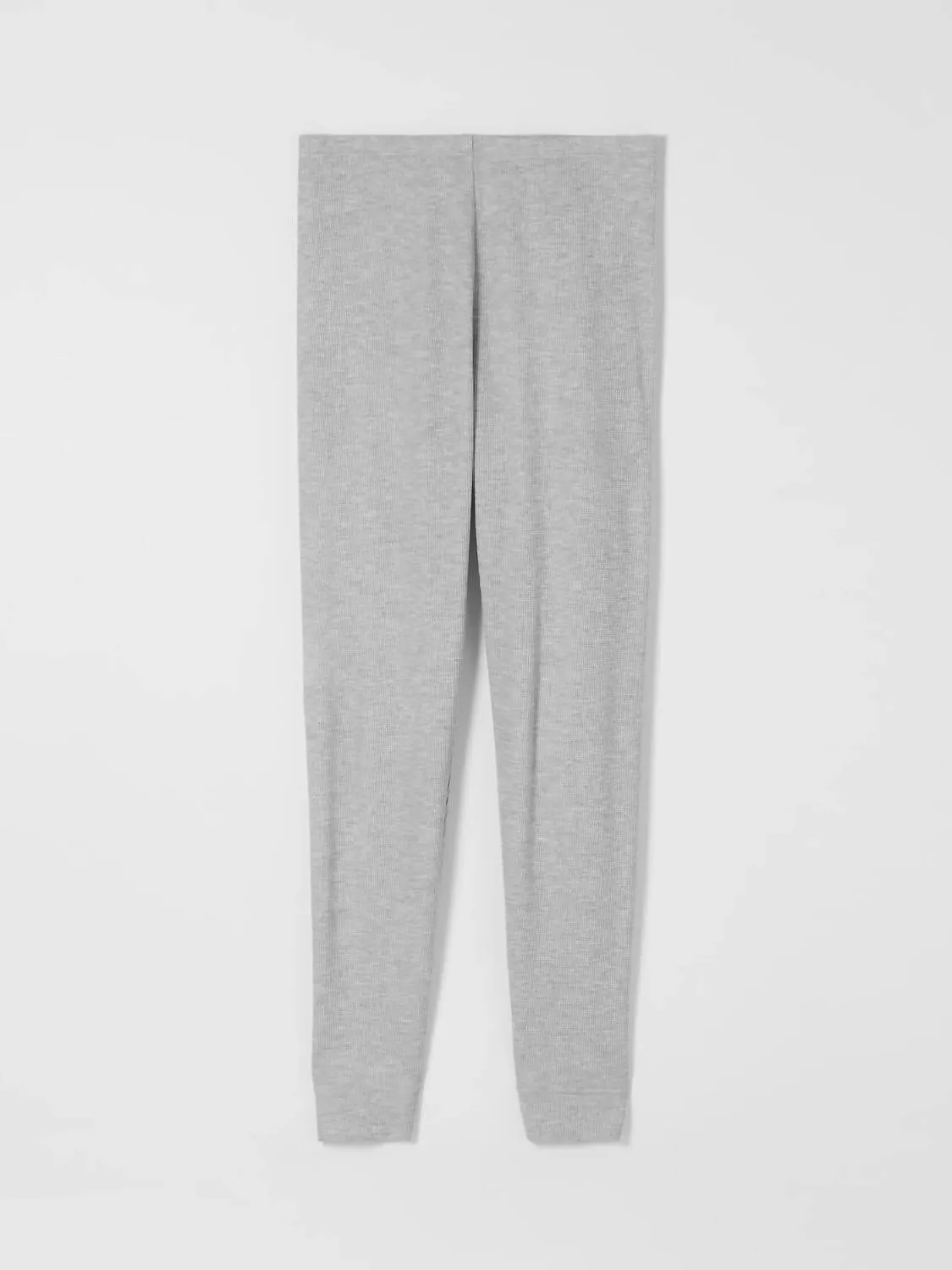 High Waisted Ankle Cozy Tencel Waffle Legging In Dark Pearl