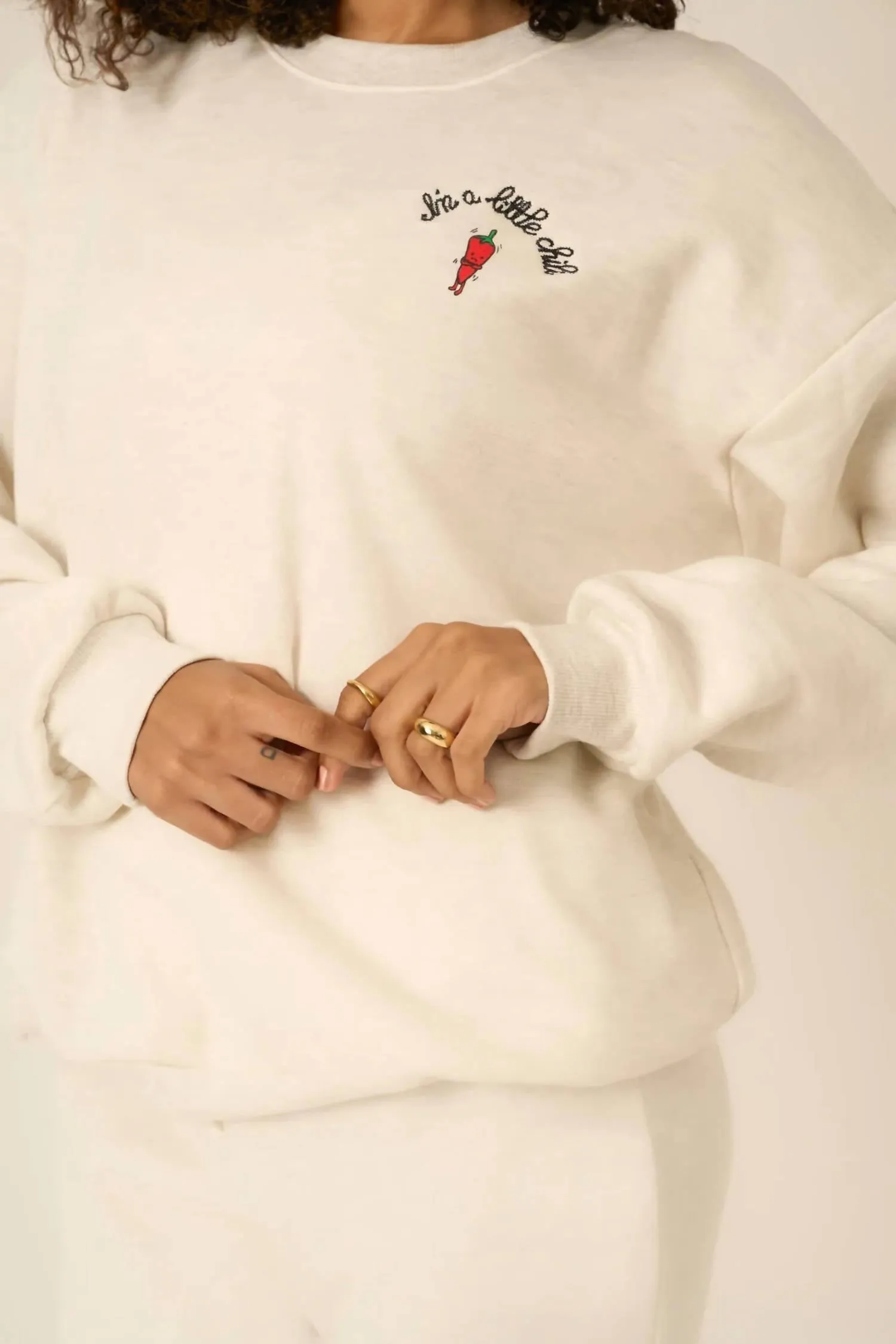 I'm A Little Chili Sweatshirt In Ash