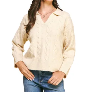 In The Clouds Sweater In Cream