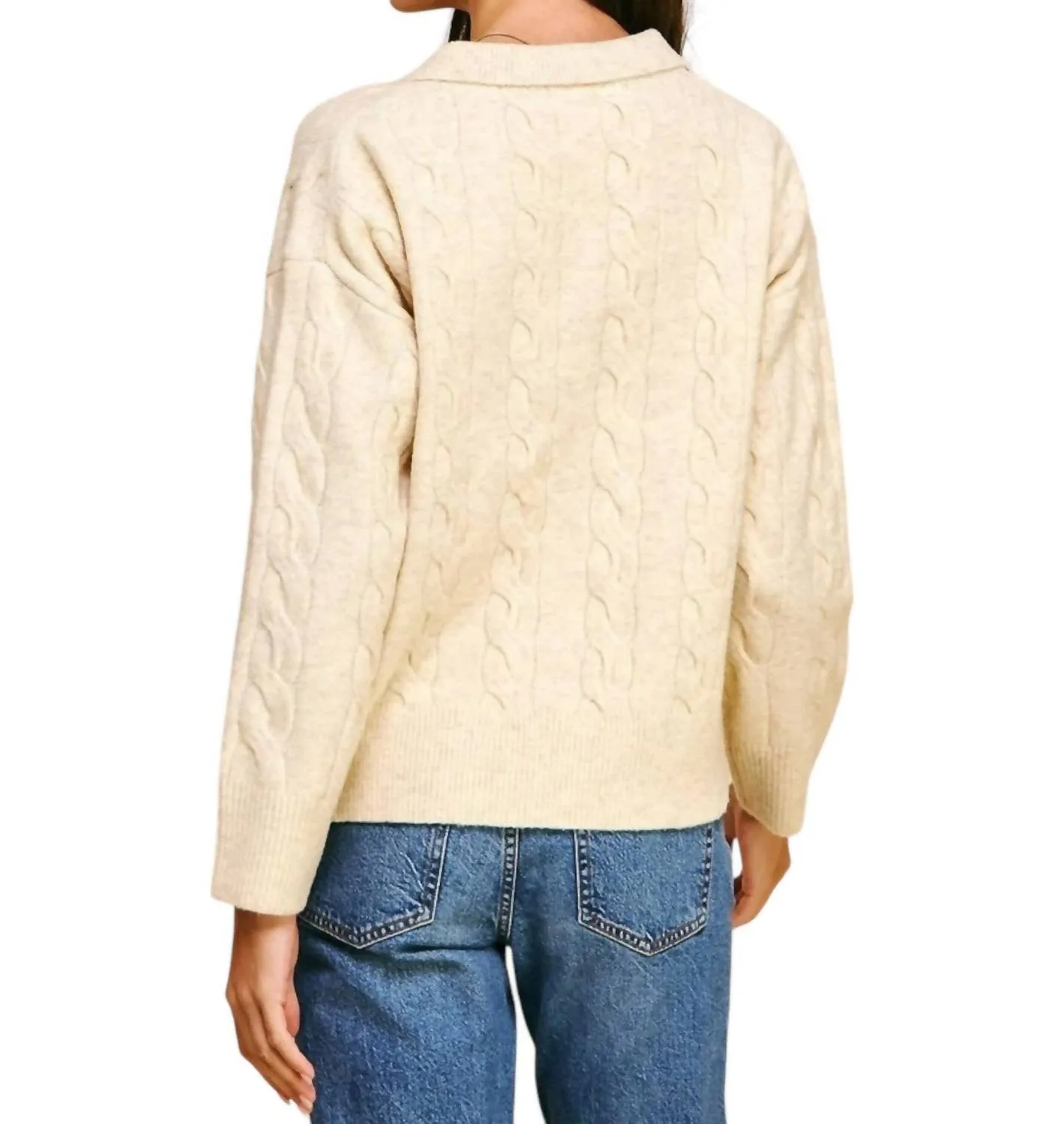 In The Clouds Sweater In Cream