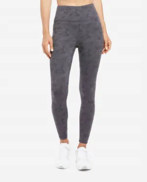 Jacquard Camo Legging In Black Salt