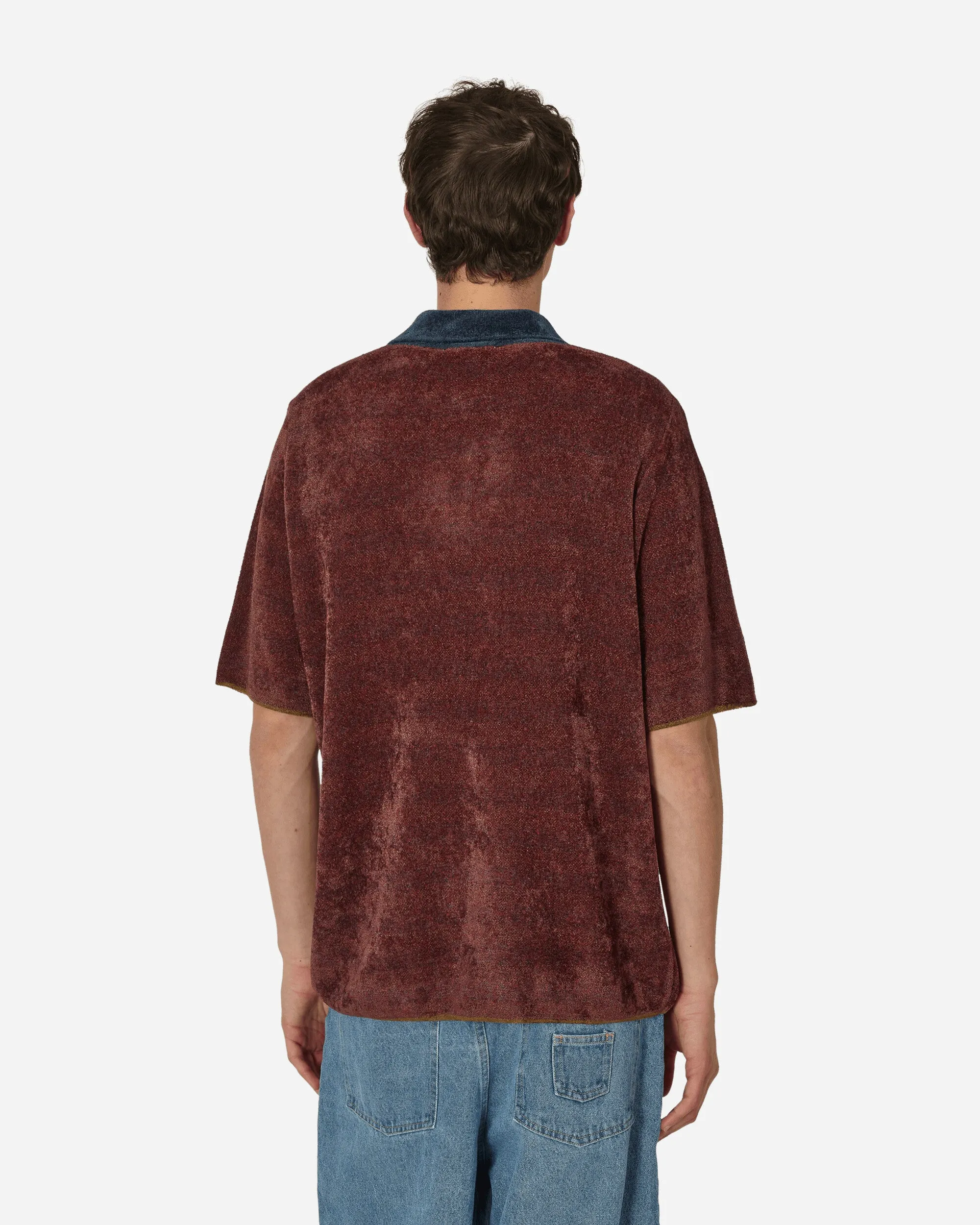 Jacquard Collar Knit Polo Multicolor