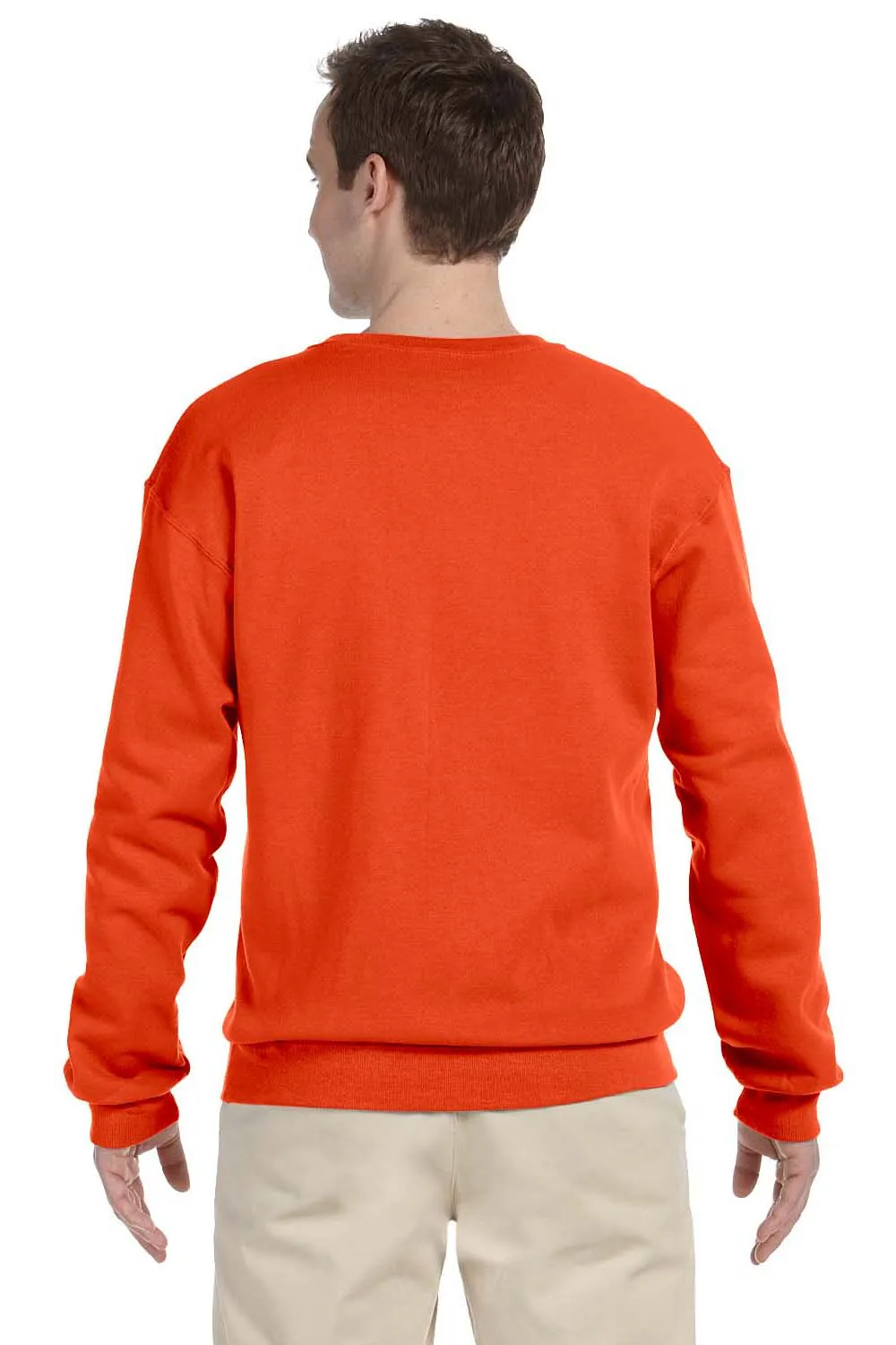 Jerzees Mens NuBlend Fleece Crewneck Sweatshirt - Burnt Orange