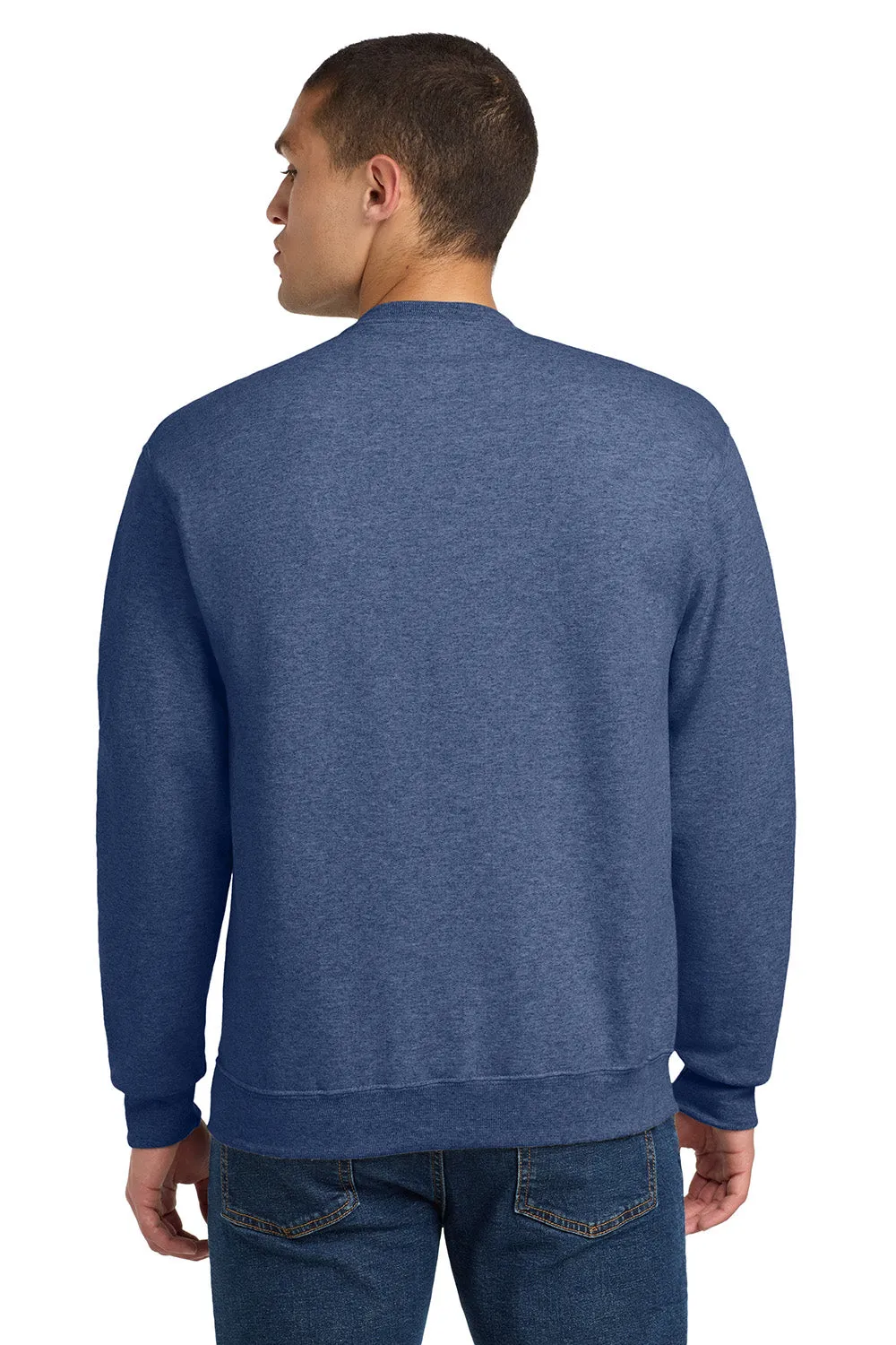 Jerzees Mens NuBlend Fleece Crewneck Sweatshirt - Vintage Heather Blue