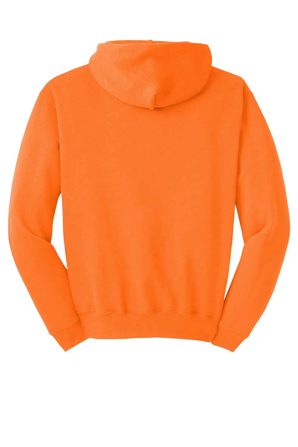 Jerzees Mens NuBlend Pill Resistant Fleece Hooded Sweatshirt Hoodie w/ Pouch Pocket - Safety Orange