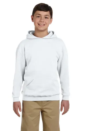 Jerzees Youth NuBlend Pill Resistant Fleece Hooded Sweatshirt Hoodie w/ Pouch Pocket - Ash Grey