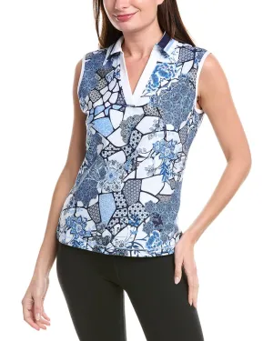 Johnny Was Bee Active Basic Polo Tank