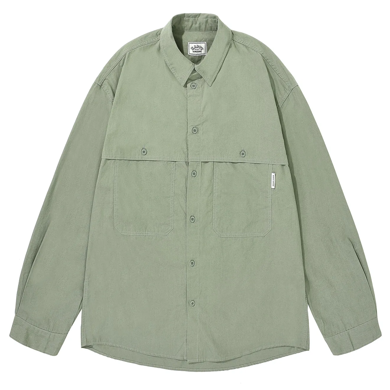 Kappy Pocket Work Shirt Khaki