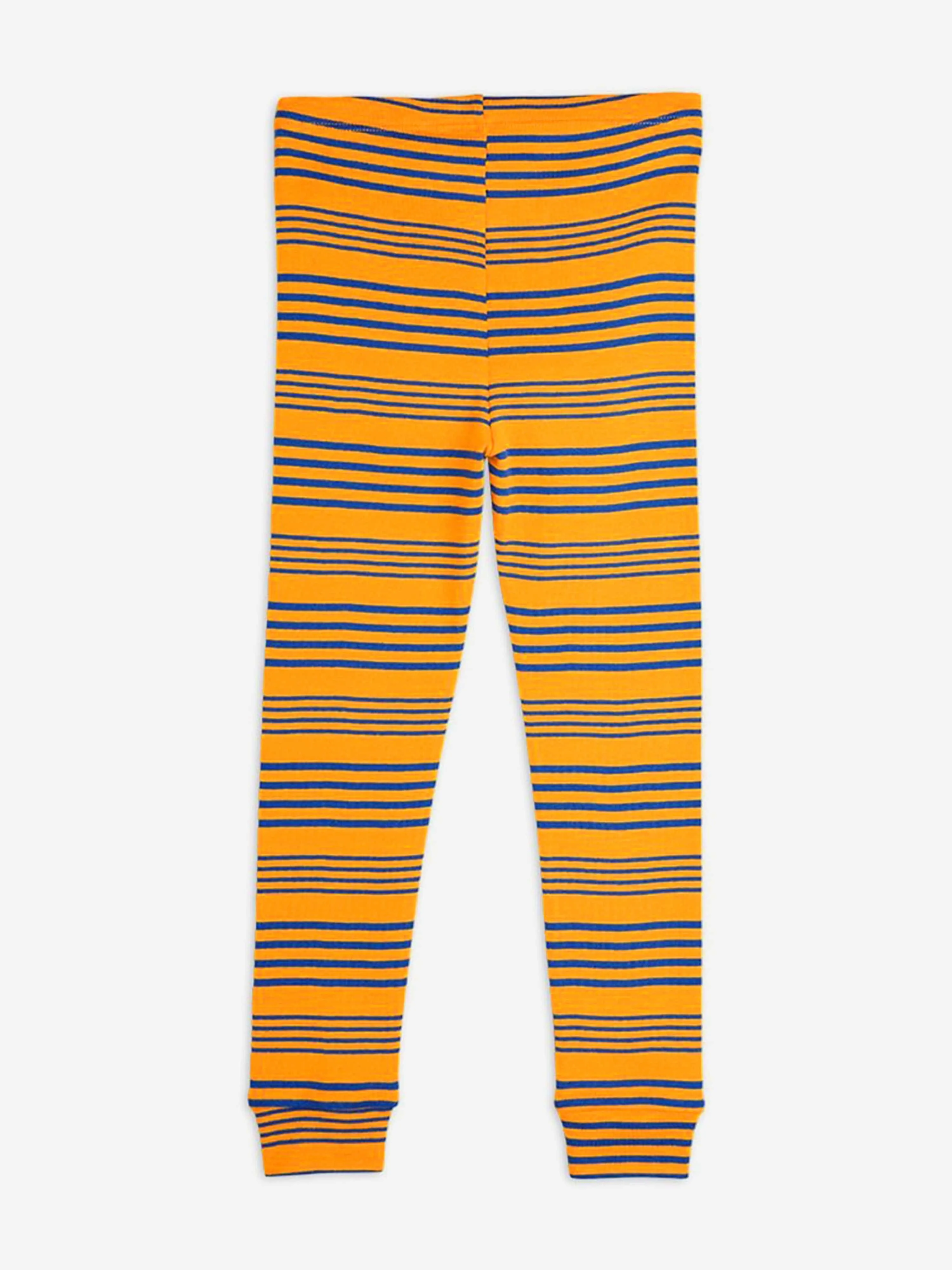 Kids Striped Leggings in Orange