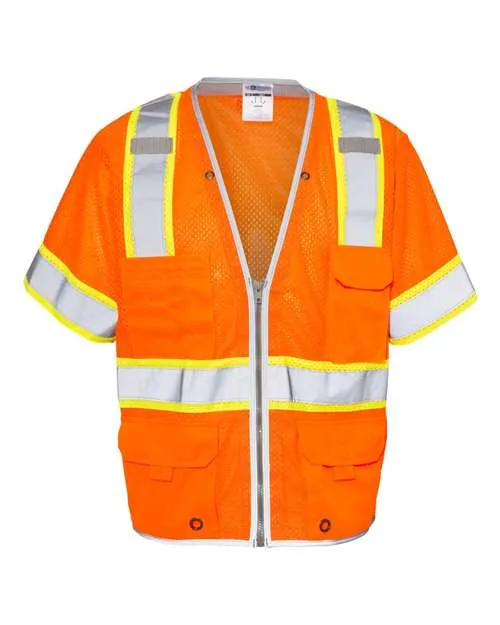 Kishigo 1550-1551 Premium Brilliant Series Heavy Duty Class 3 Vest