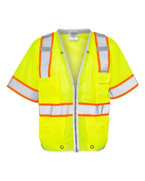 Kishigo 1550-1551 Premium Brilliant Series Heavy Duty Class 3 Vest