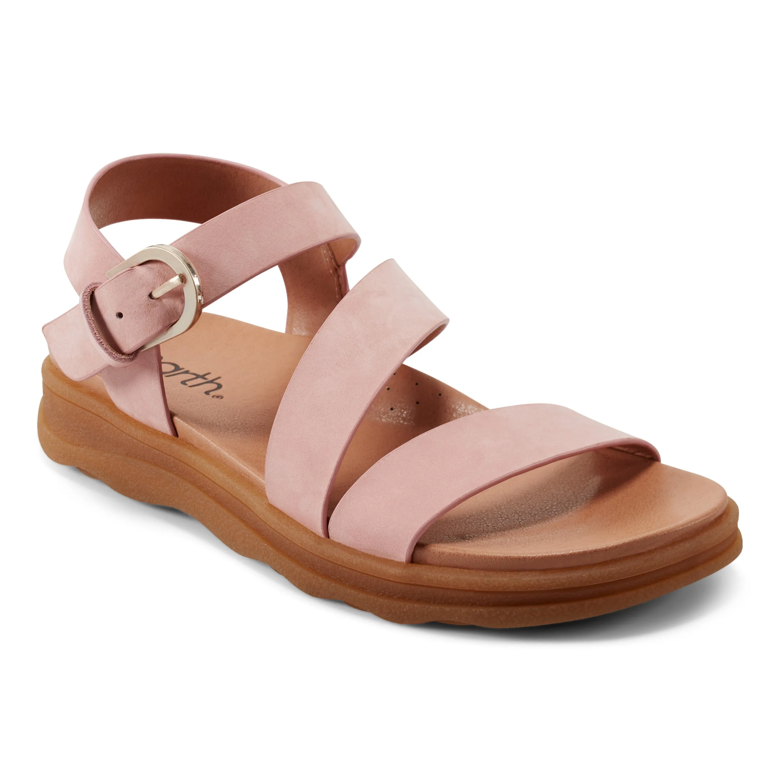 Lainey Casual Strappy Round Toe Flat Sandals