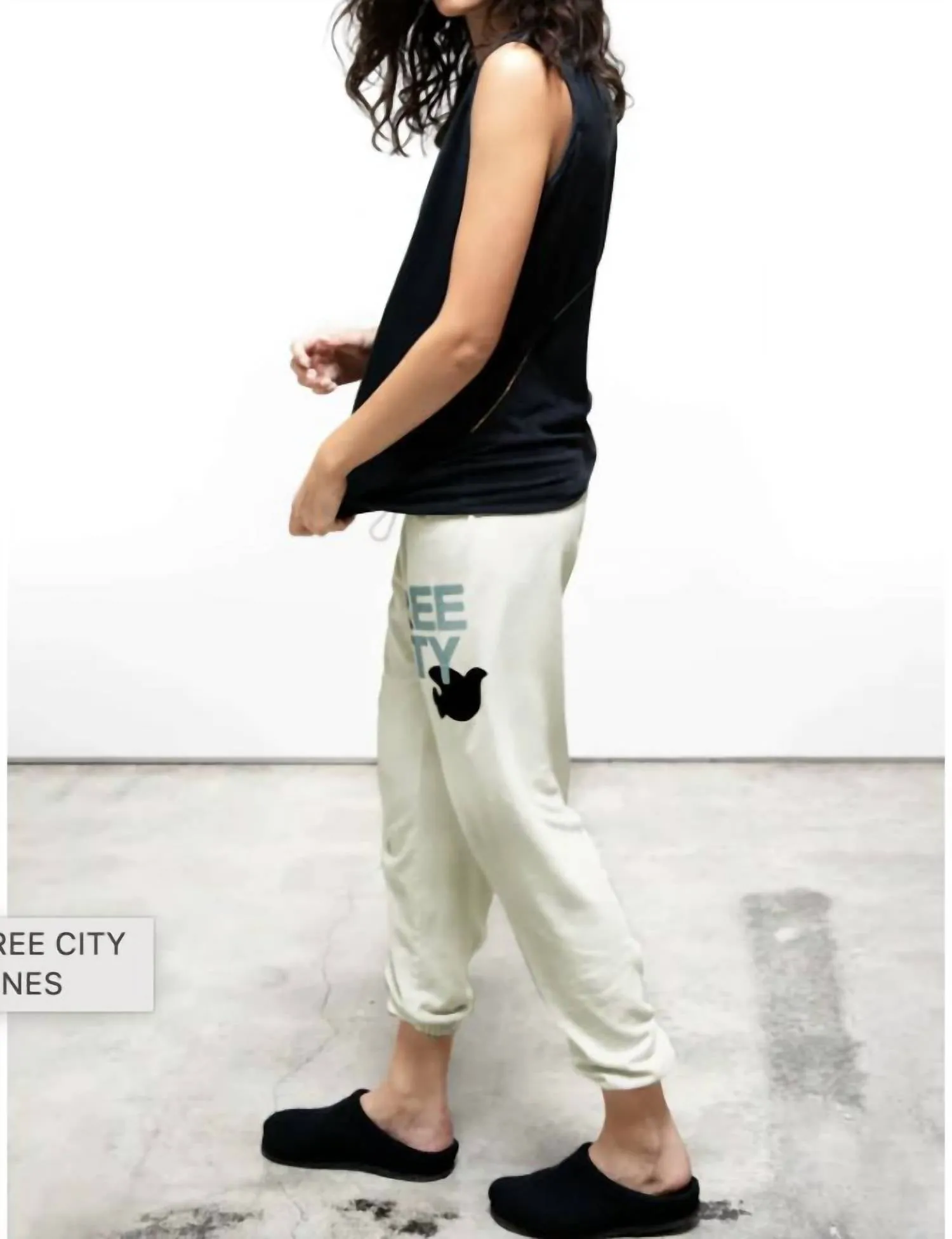 Large Sweatpants In Bones