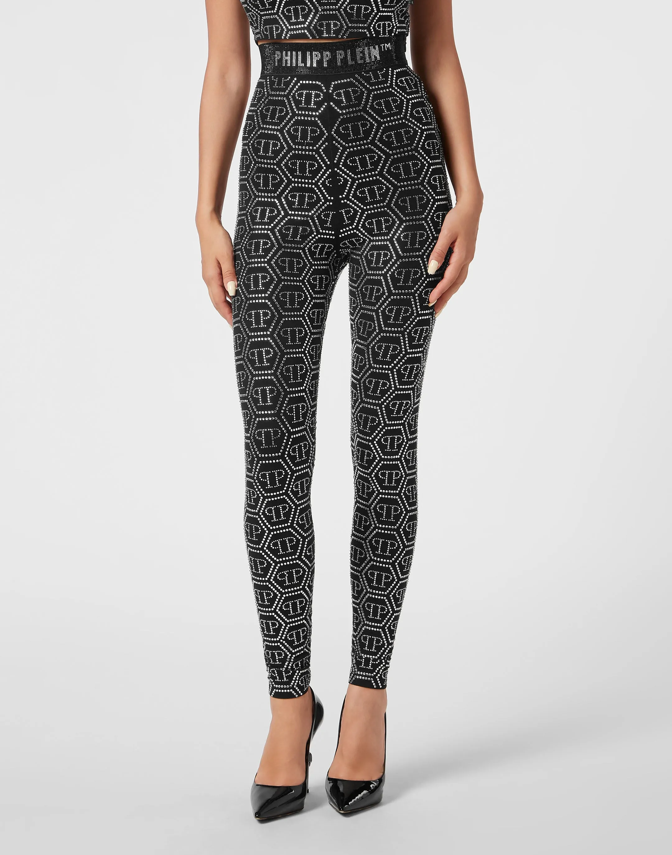 Leggings Monogram Strass