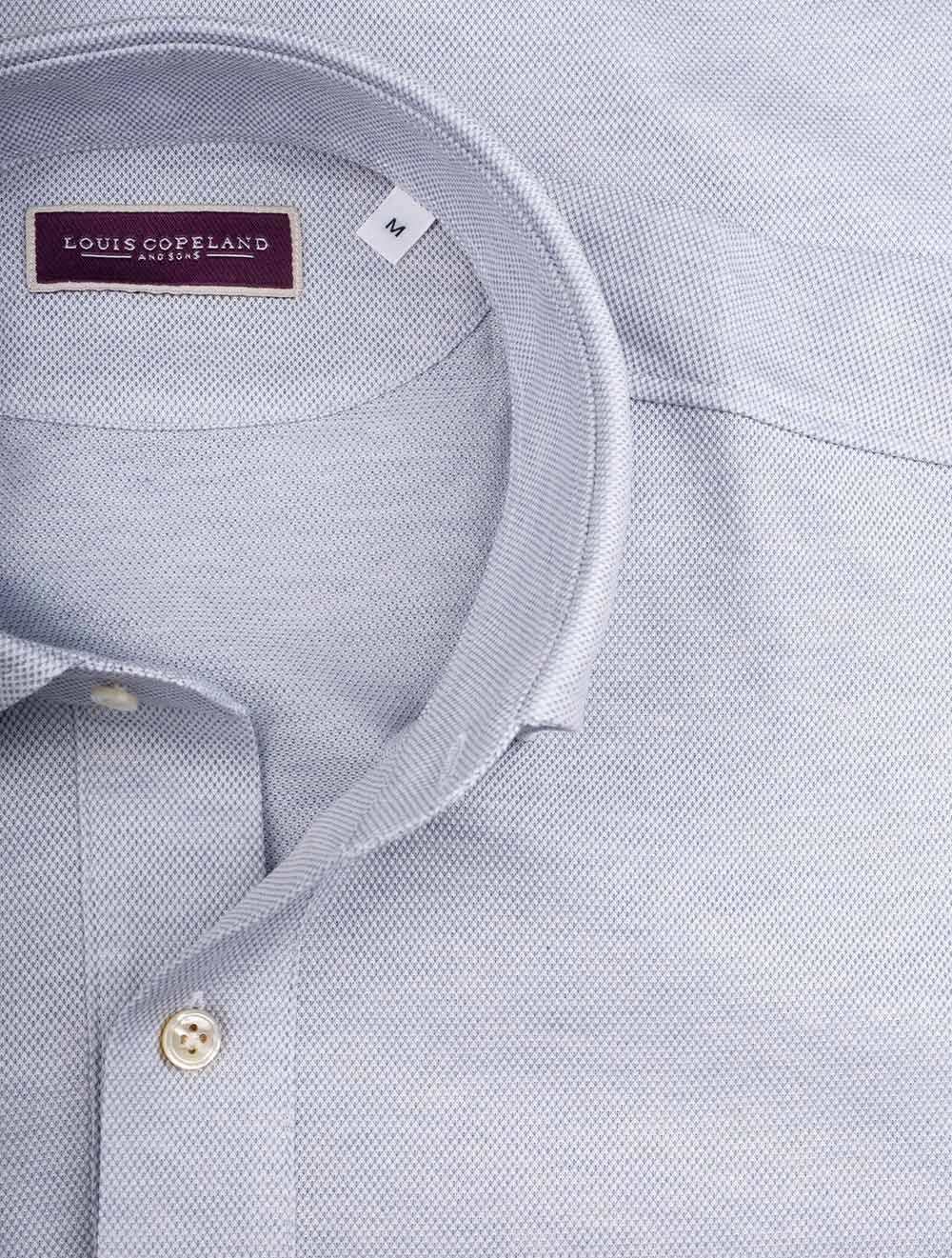 Long Sleeve Polo Shirt Grey