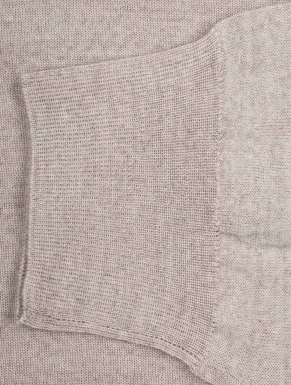 Long Sleeve Polo Zip Taupe Gray