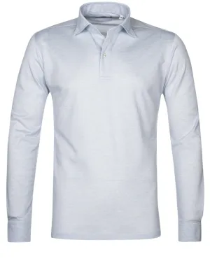 Longsleeve Polo Shirt Blue