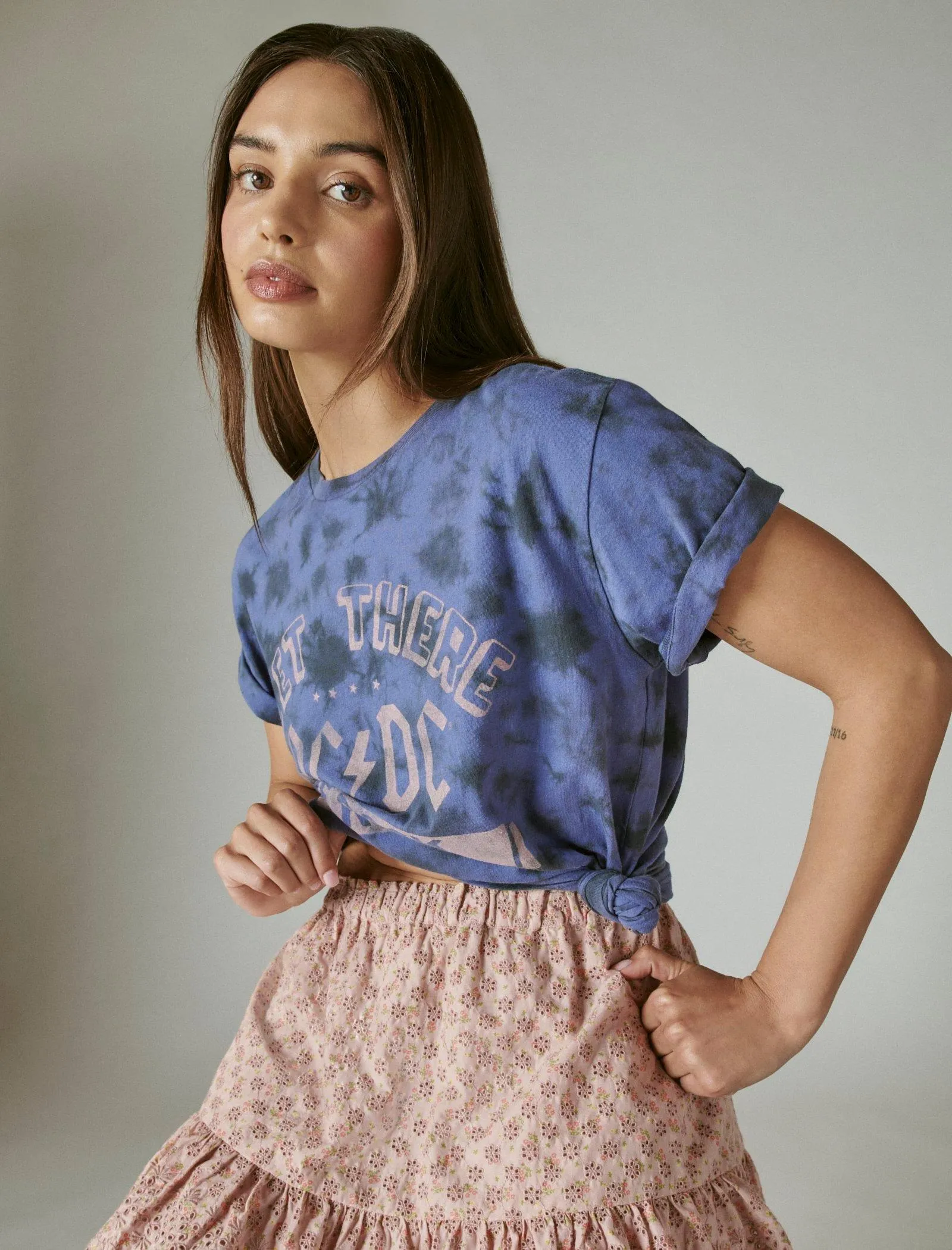 Lucky Brand Acdc Classic Crew Tee Multi-Color Lucky Brand