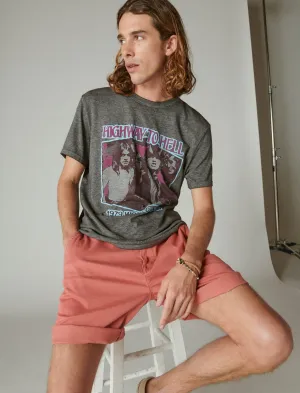 Lucky Brand Acdc Highway To Hell Tee Raven Lucky Brand