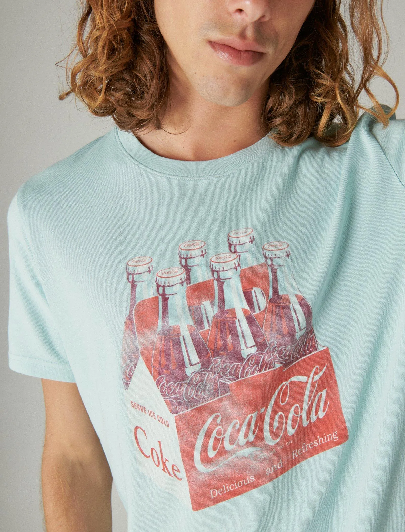 Lucky Brand Coca-Cola 6 Pack Tee Starlight Blue Lucky Brand