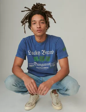 Lucky Brand Dungarees Tee True Navy Lucky Brand