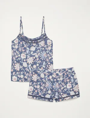 Lucky Brand Floral Tank Sleep Set Dark Blue Lucky Brand
