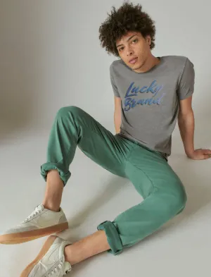 Lucky Brand Lucky Brush Logo Graphic Tee Grey Lucky Brand