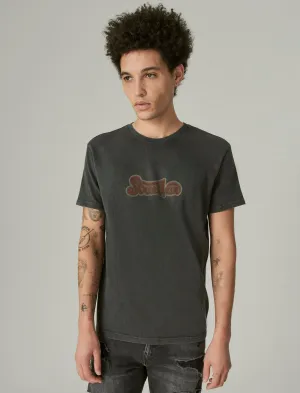 Lucky Brand Streetvan Graphic Tee Jet Black Lucky Brand