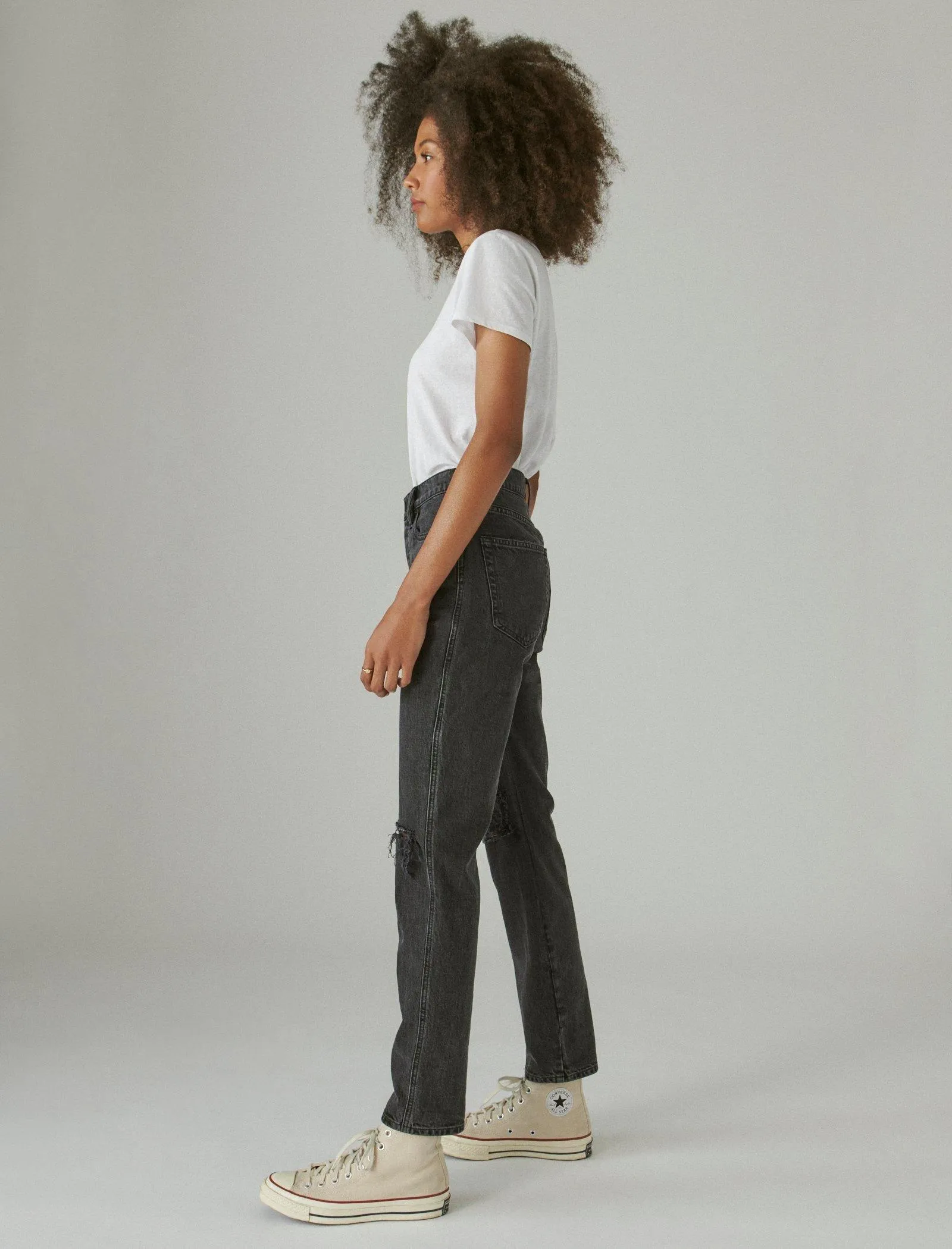 Lucky Brand Women's High Rise Drew Mom