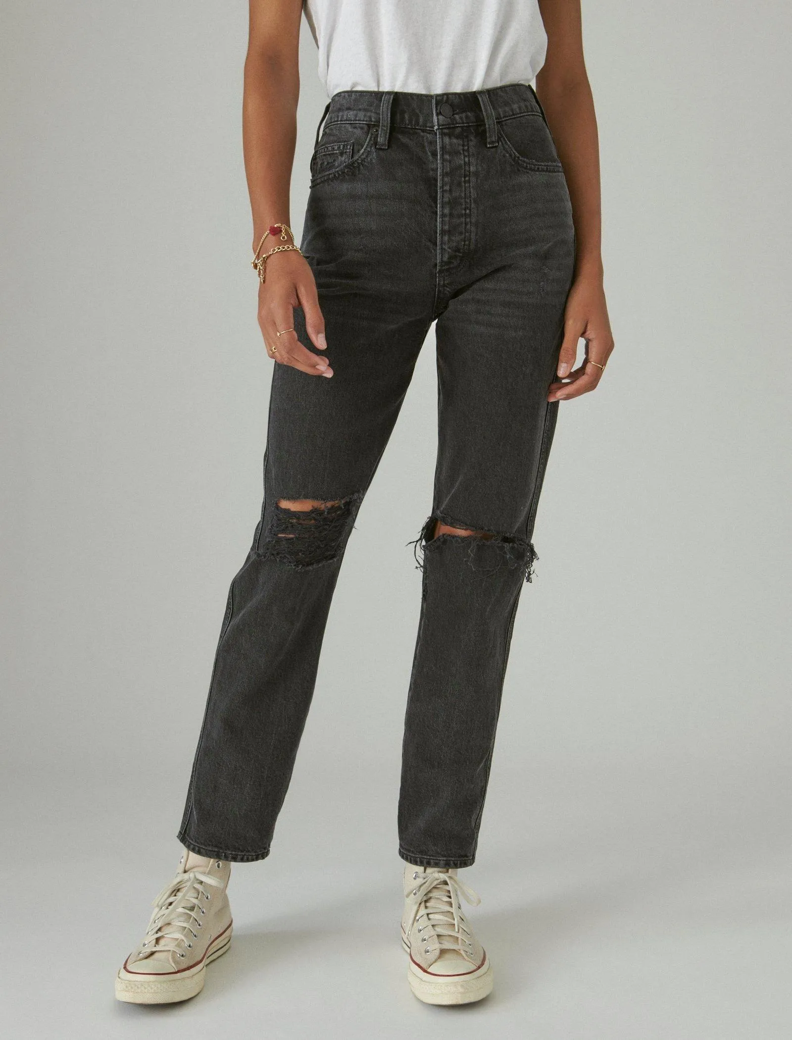Lucky Brand Women's High Rise Drew Mom