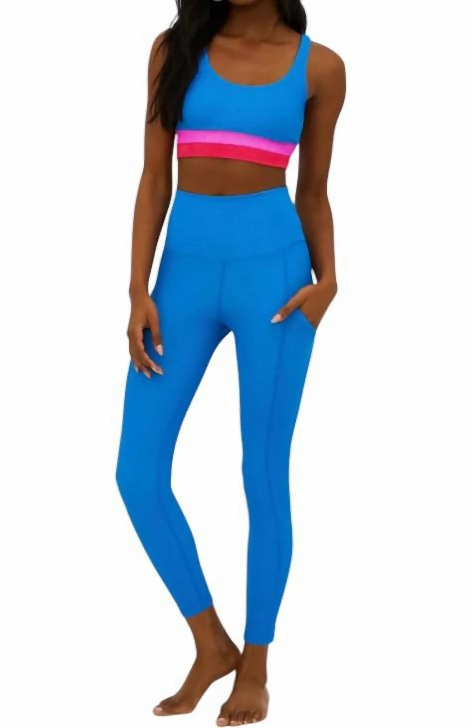 Mackenzie Summer Leggings In Blue