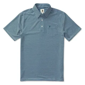 Men's Chapman Stripe Polo In Indigo Blue