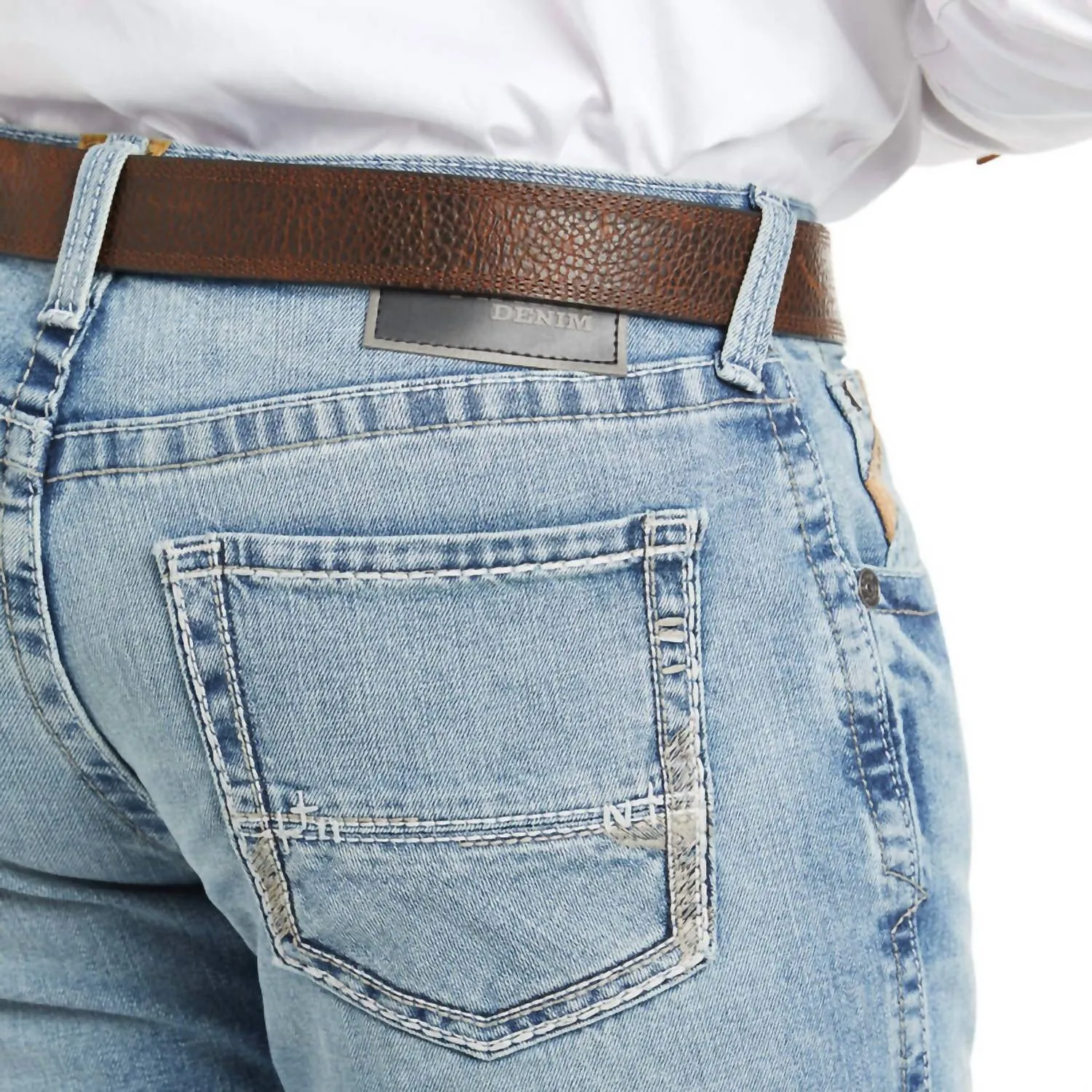 Men's M5 Slim Stirling Stretch Stackable Straight Leg Jean - Length: 38" In Nolin