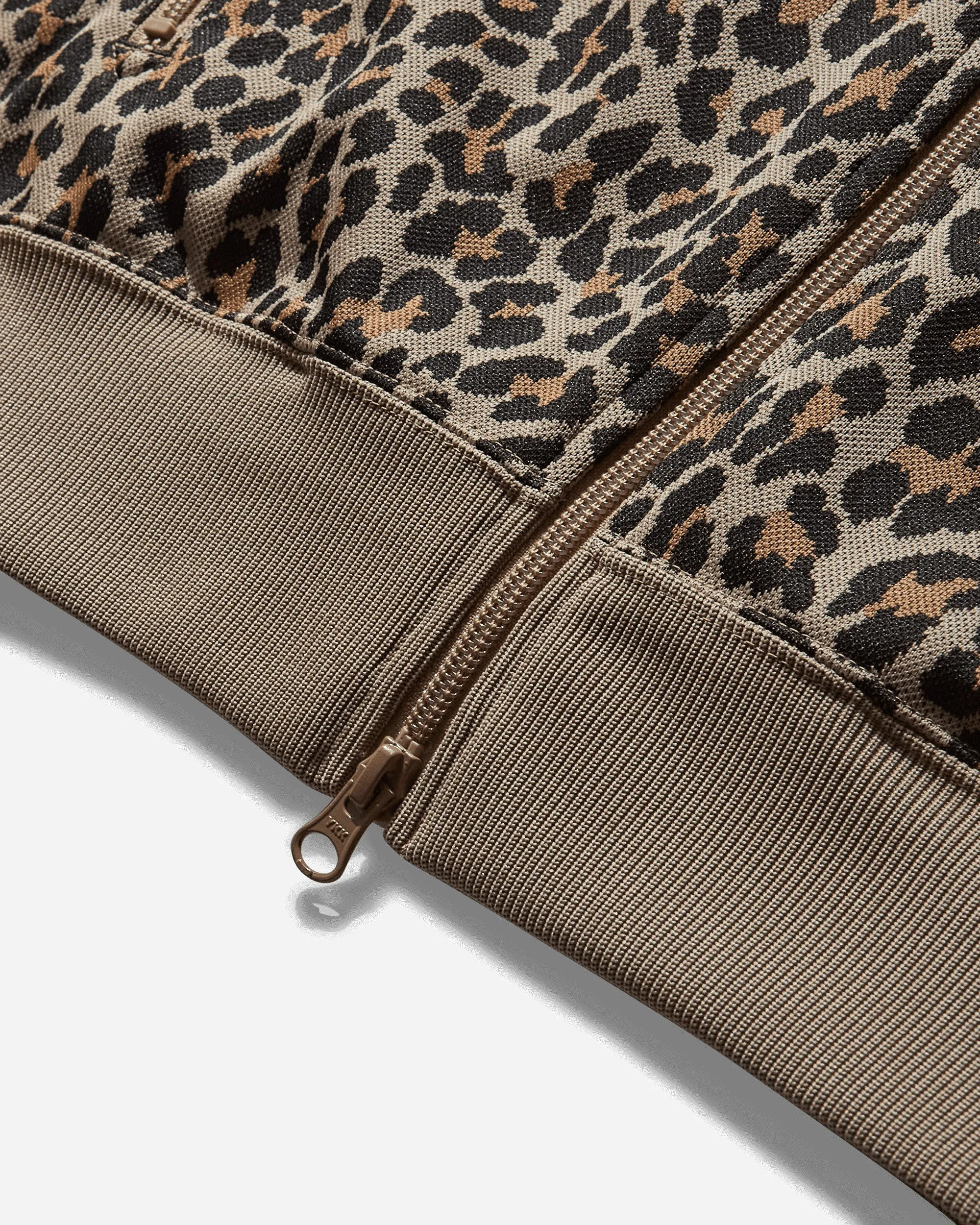 Men's Poly Jacquard Track Jacket Leopard