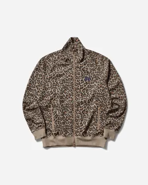 Men's Poly Jacquard Track Jacket Leopard
