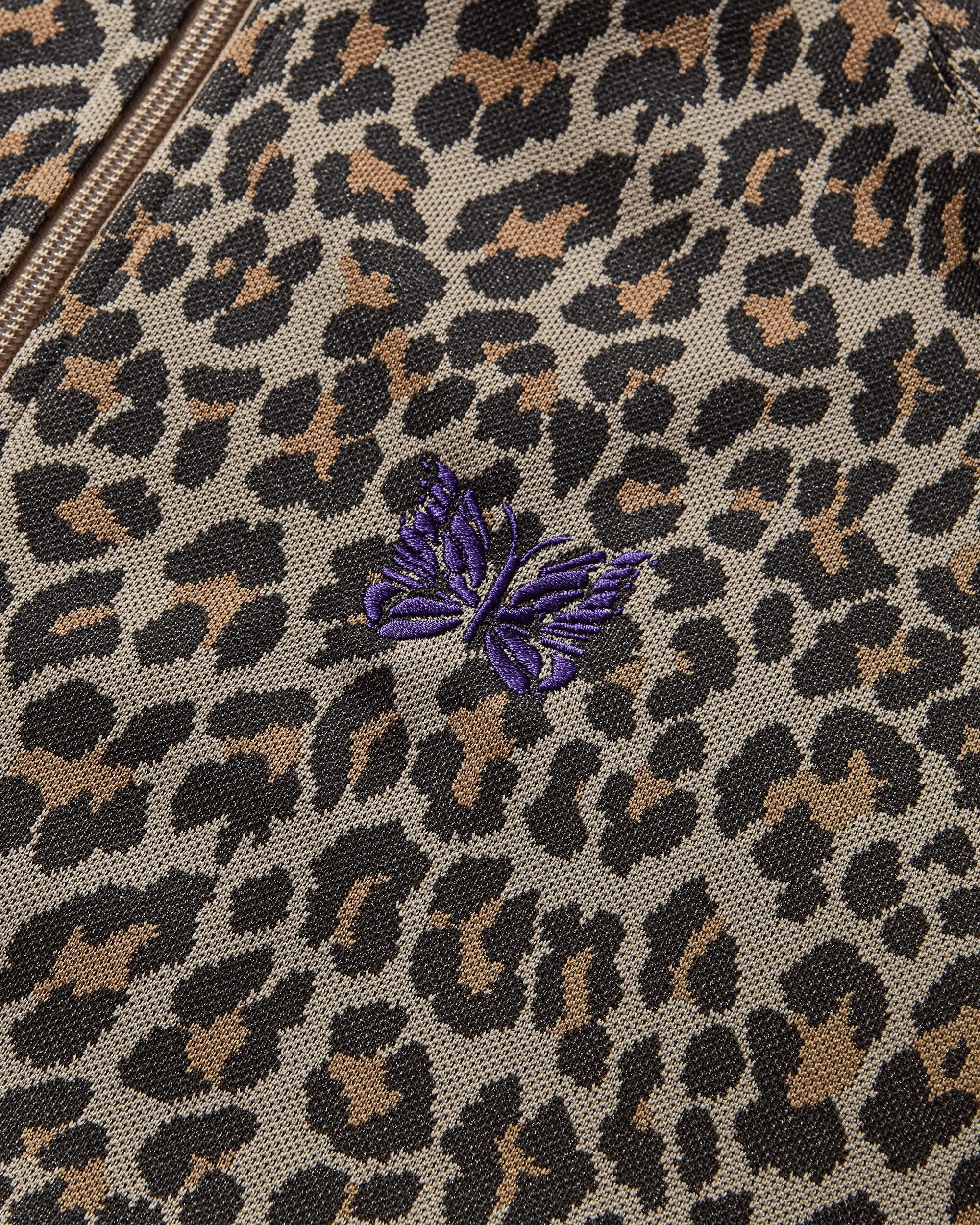 Men's Poly Jacquard Track Jacket Leopard