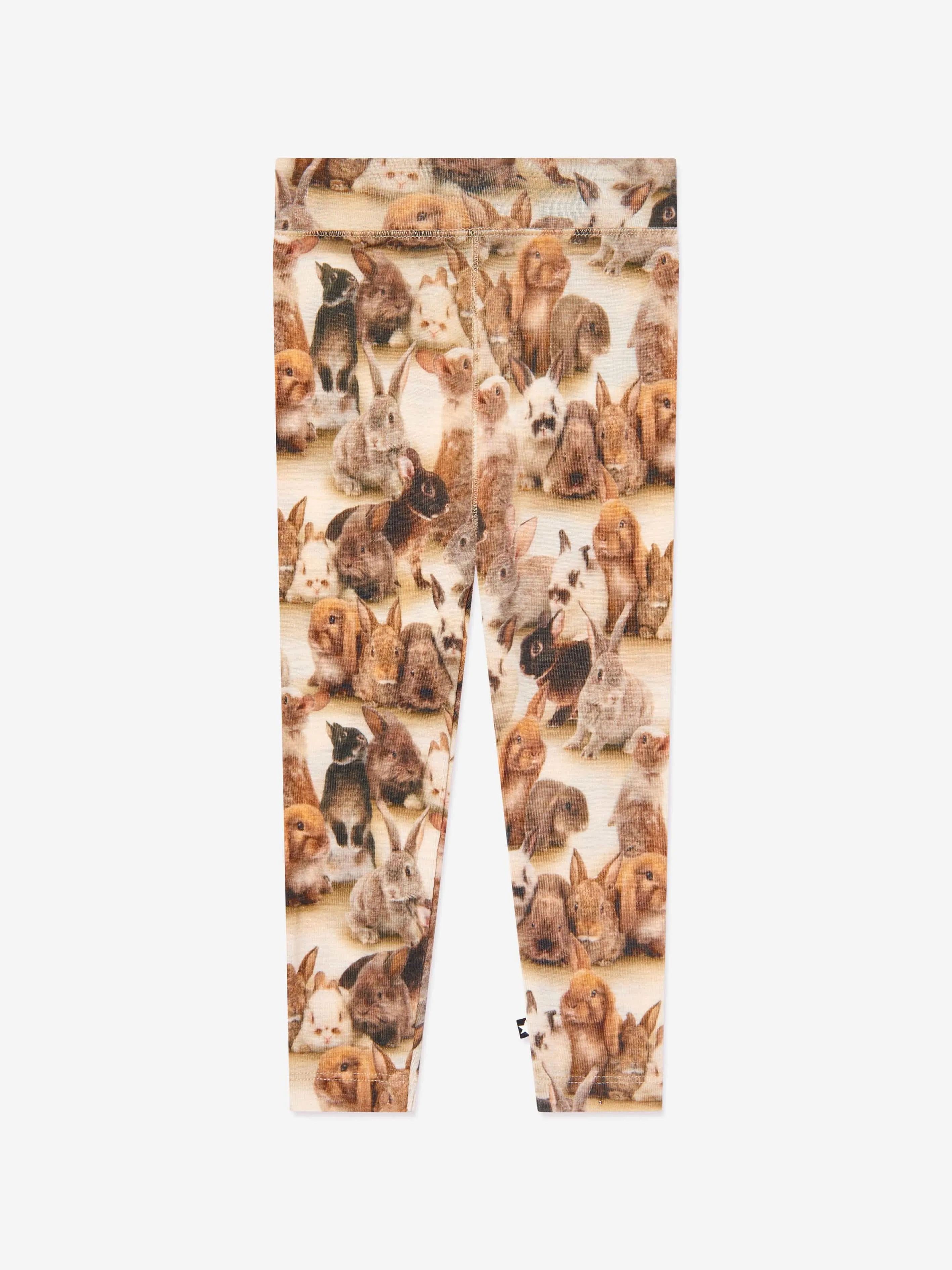 Molo Kids Rabbit Leggings in White