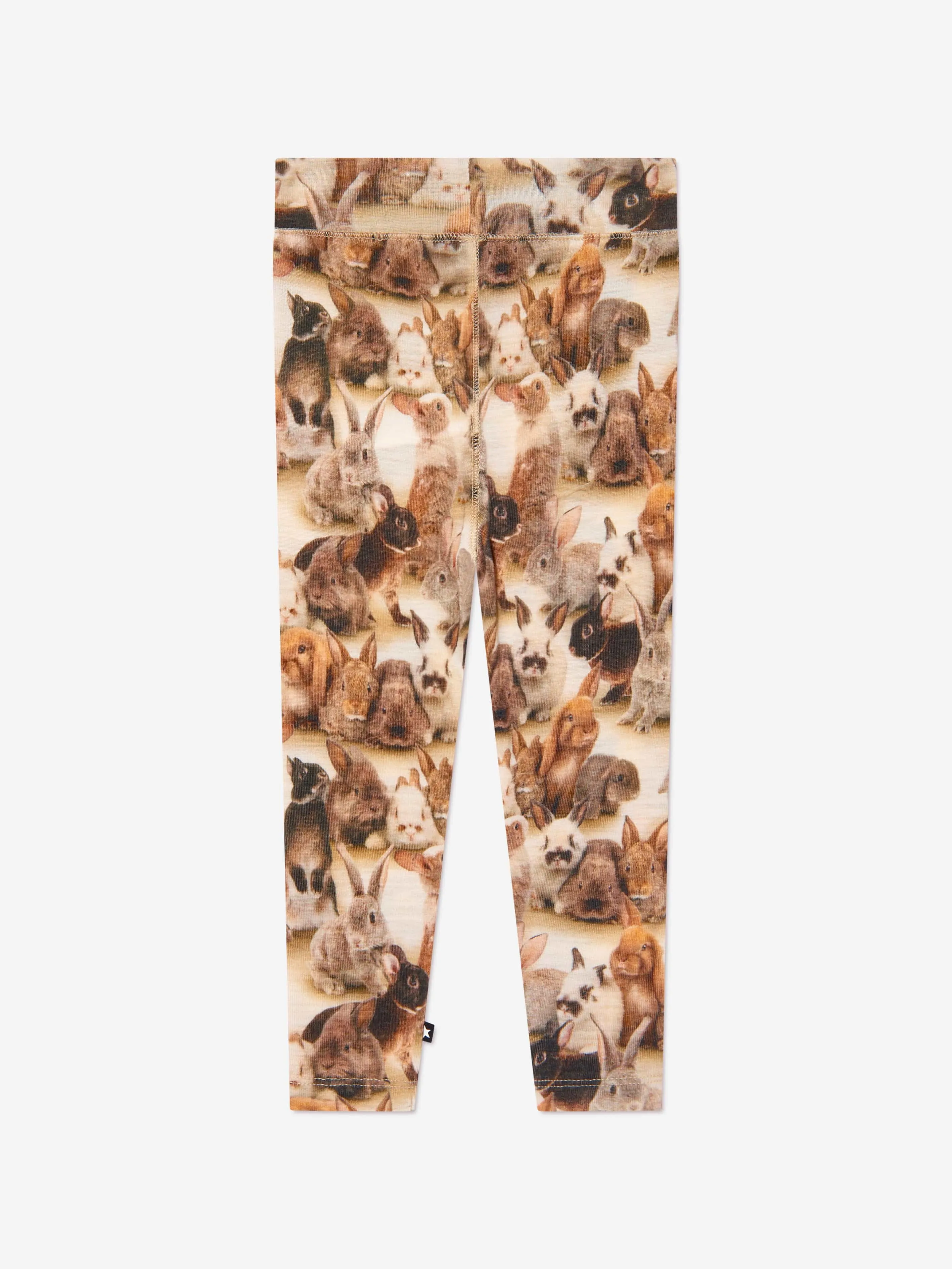 Molo Kids Rabbit Leggings in White