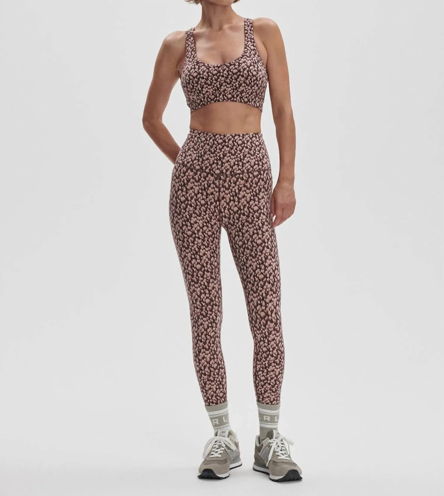 Move Support High Legging In Deep Mauve Petal
