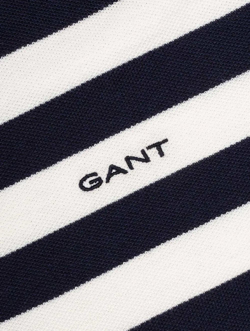 Multi Stripe Short Sleeve Pique Evening Blue