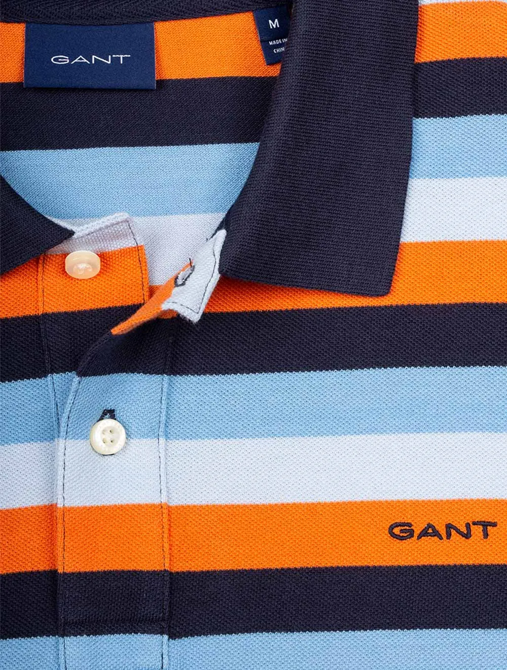Multi Stripe Short Sleeve Pique Multicolor