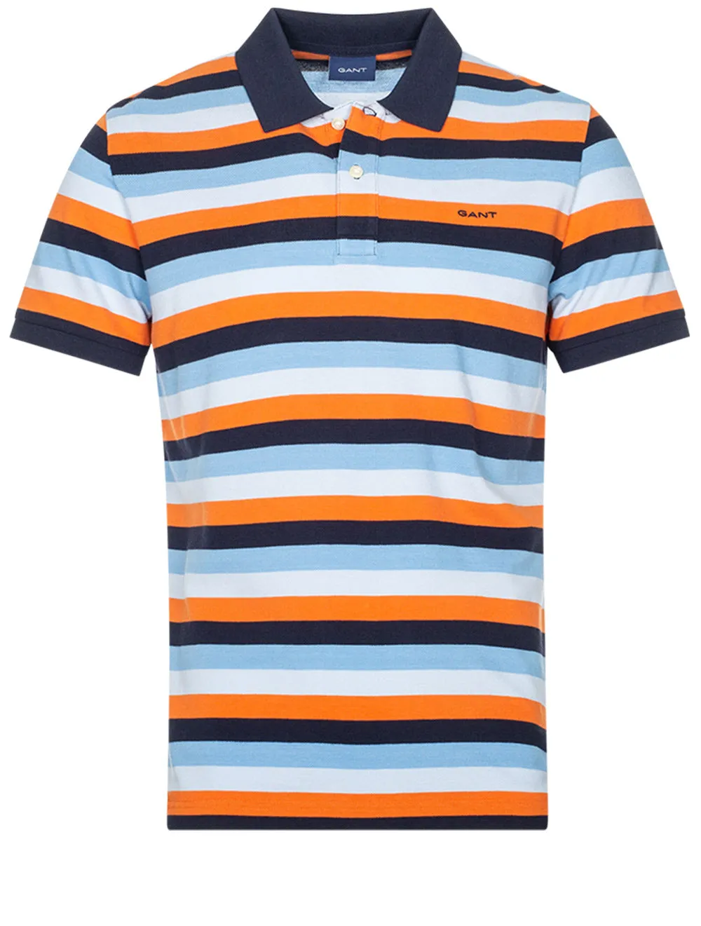 Multi Stripe Short Sleeve Pique Multicolor