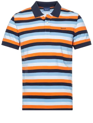Multi Stripe Short Sleeve Pique Multicolor