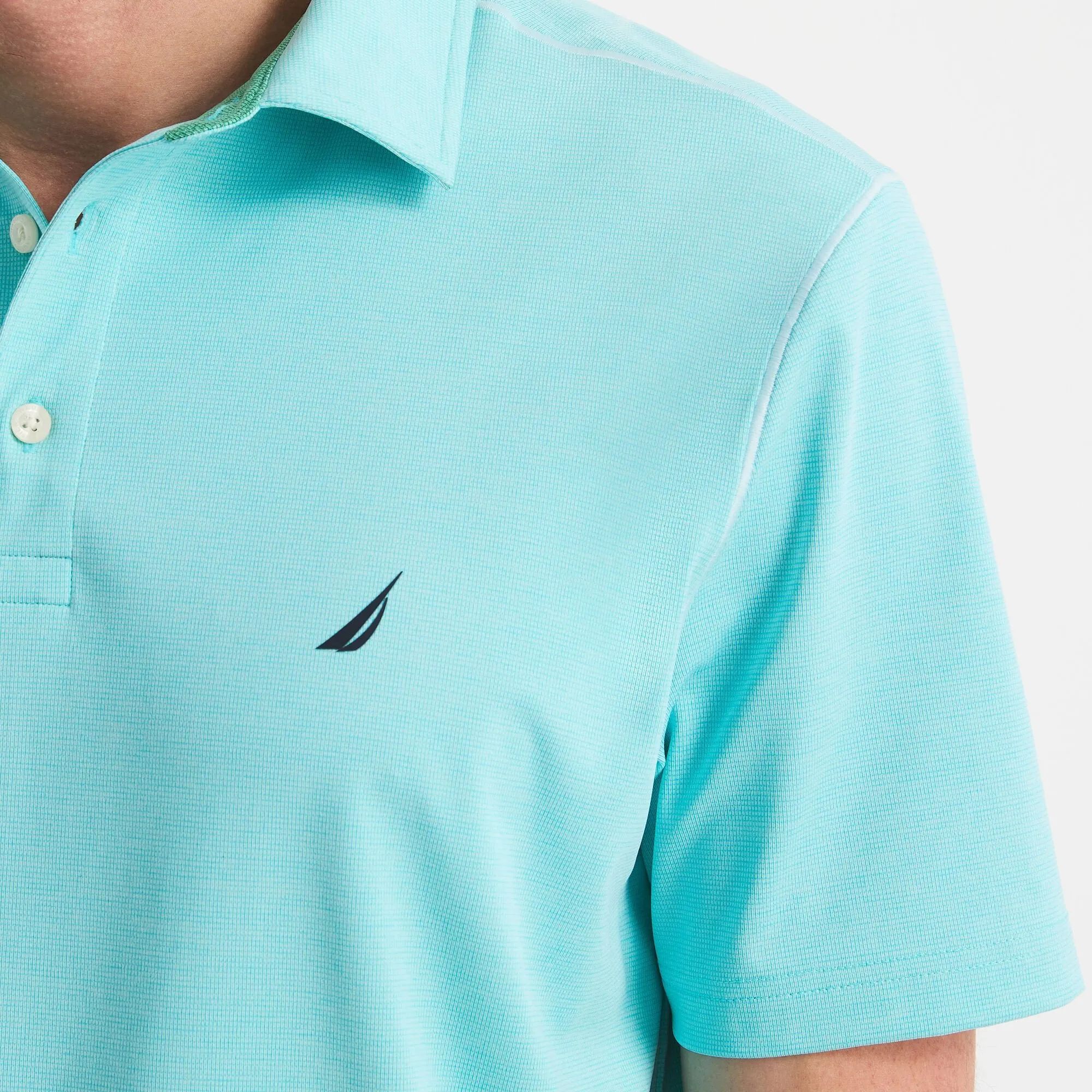 Nautica Mens Classic Fit Interlock Polo