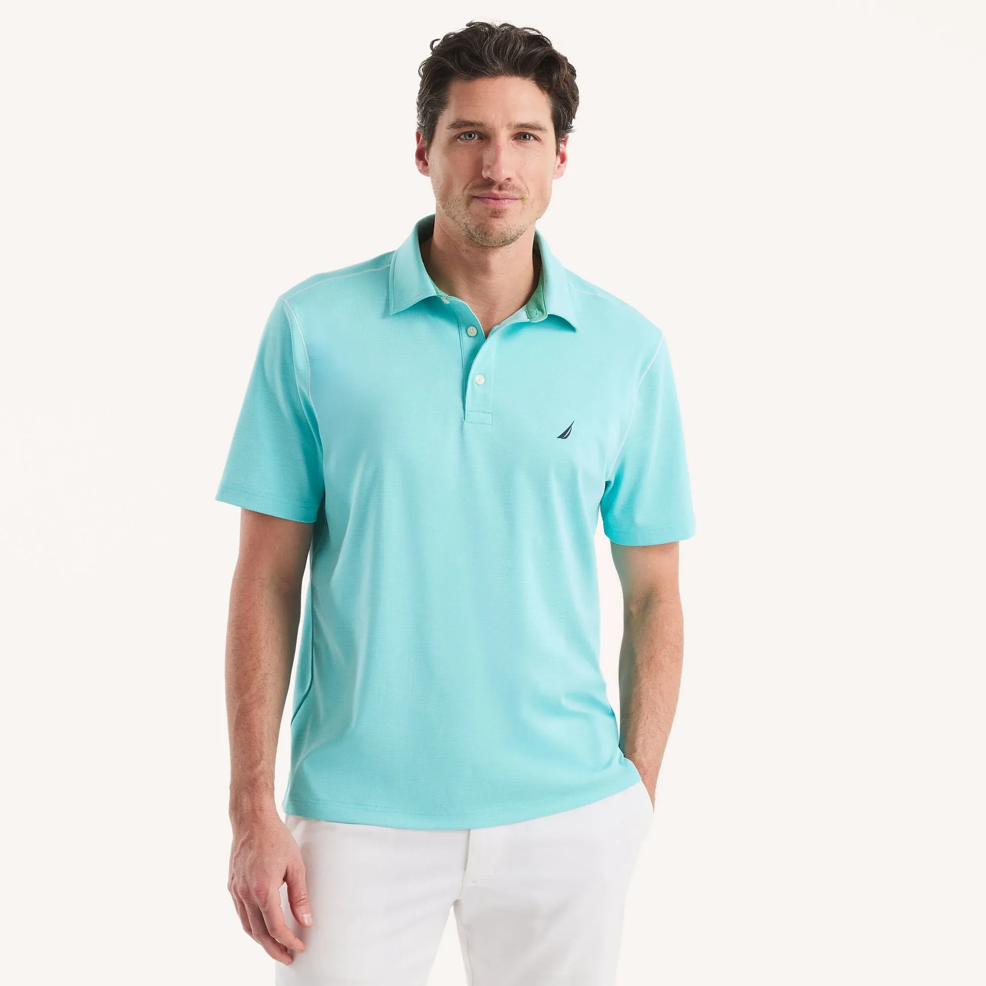 Nautica Mens Classic Fit Interlock Polo